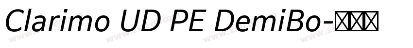 Clarimo UD PE DemiBo字体转换